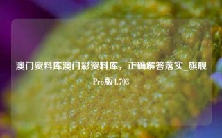 澳门资料库澳门彩资料库，正确解答落实_旗舰Pro版4.703