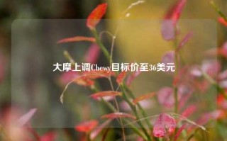 大摩上调Chewy目标价至36美元