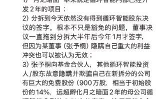 朱啸虎曝张予桐隐瞒重大利益冲突，月之暗面为循环智能内部项目？公司暂无回应