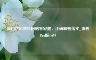 澳门六彩资料网站管家婆，正确解答落实_旗舰Pro版4.659