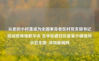 从老旧小村落成为全国革命老区村党支部书记培训班现场教学点 吉华街道甘坑客家小镇缘何示范全国_深圳新闻网