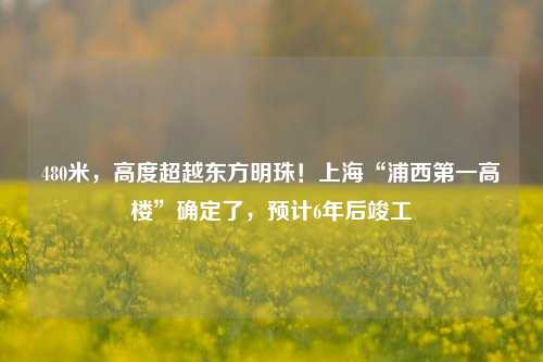 480米，高度超越东方明珠！上海“浦西第一高楼”确定了，预计6年后竣工-第1张图片-车辆报废_报废车厂_报废汽车回收_北京报废车-「北京报废汽车解体中心」