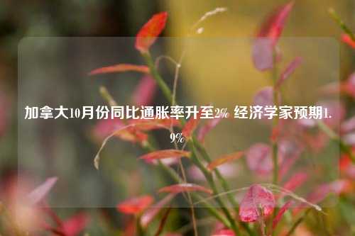 加拿大10月份同比通胀率升至2% 经济学家预期1.9%-第1张图片-车辆报废_报废车厂_报废汽车回收_北京报废车-「北京报废汽车解体中心」