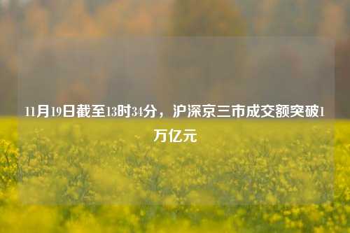 11月19日截至13时34分，沪深京三市成交额突破1万亿元-第1张图片-车辆报废_报废车厂_报废汽车回收_北京报废车-「北京报废汽车解体中心」