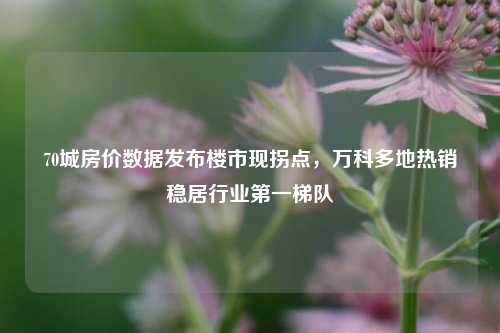 70城房价数据发布楼市现拐点，万科多地热销稳居行业第一梯队-第1张图片-车辆报废_报废车厂_报废汽车回收_北京报废车-「北京报废汽车解体中心」