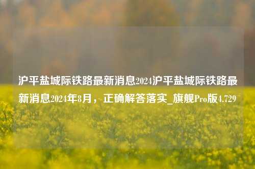 沪平盐城际铁路最新消息2024沪平盐城际铁路最新消息2024年8月，正确解答落实_旗舰Pro版4.729-第1张图片-车辆报废_报废车厂_报废汽车回收_北京报废车-「北京报废汽车解体中心」