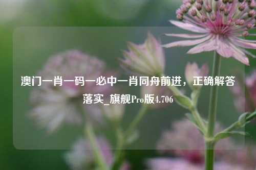 澳门一肖一码一必中一肖同舟前进，正确解答落实_旗舰Pro版4.706-第1张图片-车辆报废_报废车厂_报废汽车回收_北京报废车-「北京报废汽车解体中心」