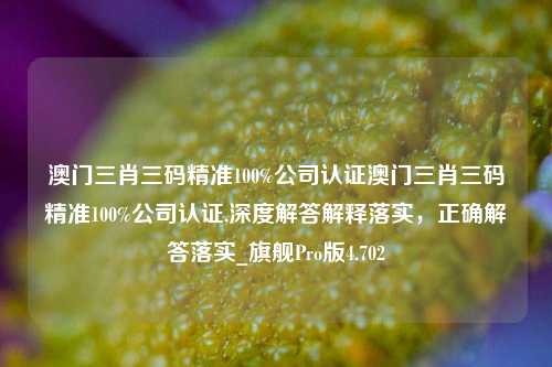 澳门三肖三码精准100%公司认证澳门三肖三码精准100%公司认证,深度解答解释落实，正确解答落实_旗舰Pro版4.702-第1张图片-车辆报废_报废车厂_报废汽车回收_北京报废车-「北京报废汽车解体中心」