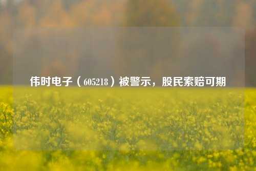 伟时电子（605218）被警示，股民索赔可期-第1张图片-车辆报废_报废车厂_报废汽车回收_北京报废车-「北京报废汽车解体中心」