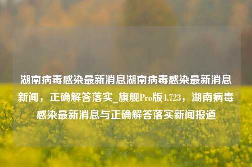 湖南病毒感染最新消息湖南病毒感染最新消息新闻，正确解答落实_旗舰Pro版4.723，湖南病毒感染最新消息与正确解答落实新闻报道-第1张图片-车辆报废_报废车厂_报废汽车回收_北京报废车-「北京报废汽车解体中心」