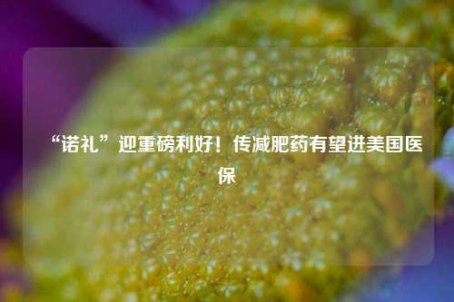 “诺礼”迎重磅利好！传减肥药有望进美国医保-第1张图片-车辆报废_报废车厂_报废汽车回收_北京报废车-「北京报废汽车解体中心」