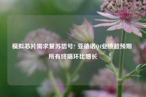 模拟芯片需求复苏信号? 亚德诺Q4业绩超预期 所有终端环比增长-第1张图片-车辆报废_报废车厂_报废汽车回收_北京报废车-「北京报废汽车解体中心」