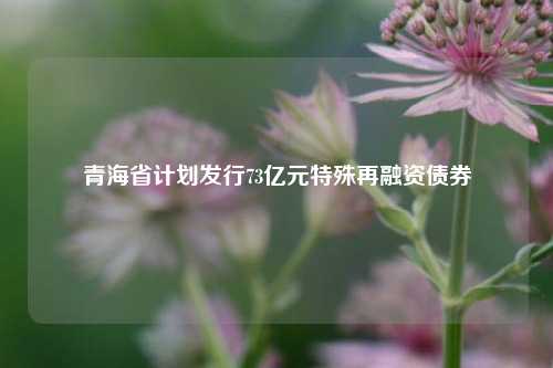 青海省计划发行73亿元特殊再融资债券-第1张图片-车辆报废_报废车厂_报废汽车回收_北京报废车-「北京报废汽车解体中心」